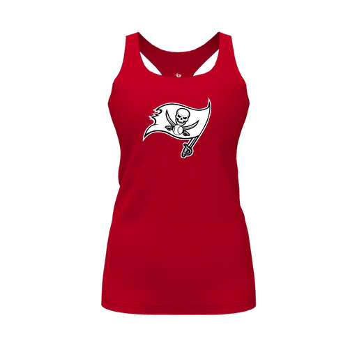 [FT0TRBRD-FYS-LOGO2] Decker Racerback Tank Top (Female Youth S, Red, Logo 2)