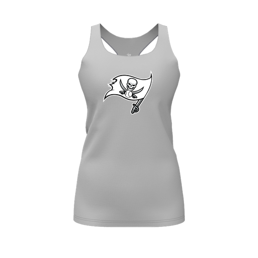 [FT0TRBGY-FYS-LOGO2] Decker Racerback Tank Top (Female Youth S, Gray, Logo 2)