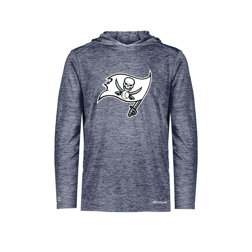 [FOLHCGNV-AS-LOGO2] Decker Men's Charge Hoodie (Adult S, Navy, Logo 2)