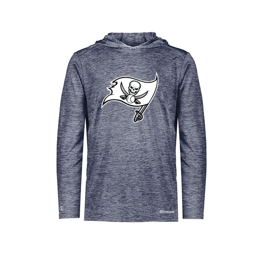 [FOLHCGNV-YS-LOGO2] Decker Youth Charge Hoodie (Youth S, Navy, Logo 2)