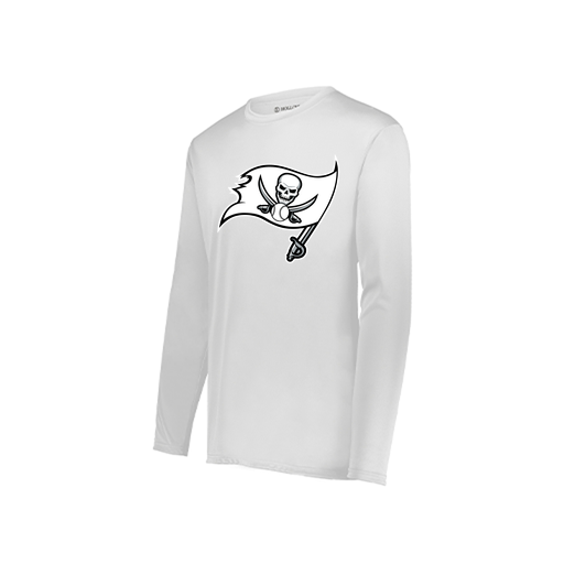 [222822.005.XS-LOGO2] Men's LS Smooth Sport Shirt (Adult XS, White, Logo 2)