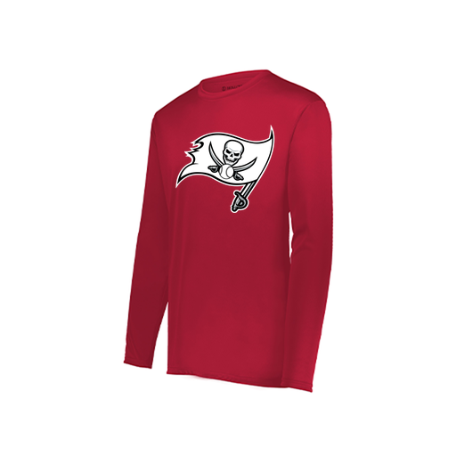 [222822.083.XS-LOGO2] Men's LS Smooth Sport Shirt (Adult XS, Red, Logo 2)