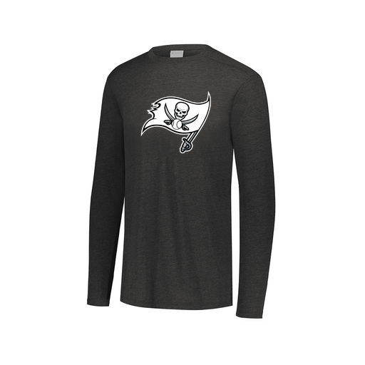 [FTLCUBBK-AXS-LOGO2] Decker Men's Tri-Blend T-Shirt - Long Sleeve (Adult XS, Black, Logo 2)