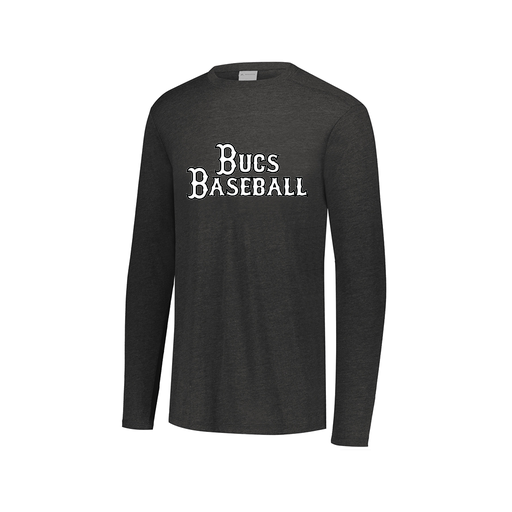 [FTLCUBBK-AXS-LOGO3] Decker Men's Tri-Blend T-Shirt - Long Sleeve (Adult XS, Black, Logo 3)