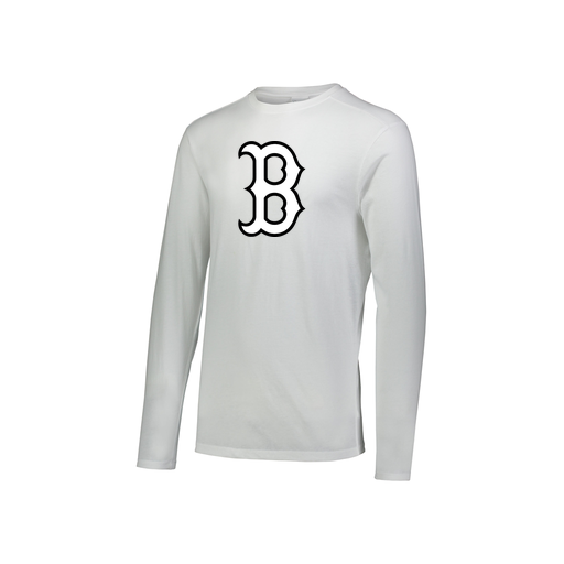 [FTLCUBWH-YS-LOGO1] Decker Youth Tri-Blend T-Shirt - Long Sleeve (Youth S, White, Logo 1)